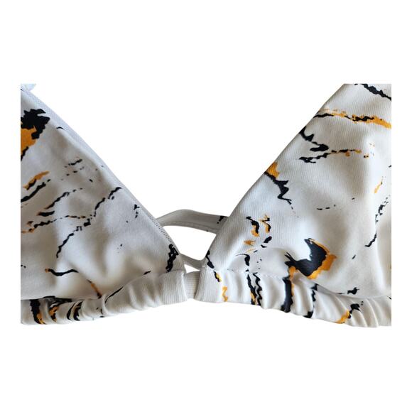 ANDIE x DEMI MOORE Swim Women's M The Tropez Top Triangle Bikini Fireworks NEW - Picture 3 of 7